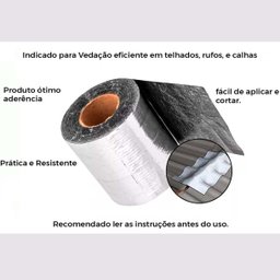 Manta Asfáltica Adesiva Impermeável 20cmx10m Vonder 1115201000 - 5