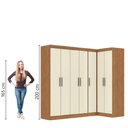 Ver imagem 5 de Quarto Modulado de Canto Madrid com 7 Portas Maxel