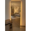 Ver imagem 1 de Espelho Led Luxo Bivolt Decorativo Salão Quarto Cozinha Hall Vmex