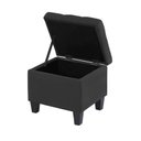 Ver imagem 3 de Kit Recamier Madri 1,20m + 2 Puff Suede Preto - Inova Decor Inova Decorações Kit Madri