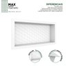 Nicho Para Banheiro em Plástico Injetado Max 60x27 Branco - Cozimax - 2