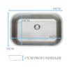 CUBA INOX N1 47X30X17CM ACETINADA PRIME TRAMONTINA 94022/107 - 3