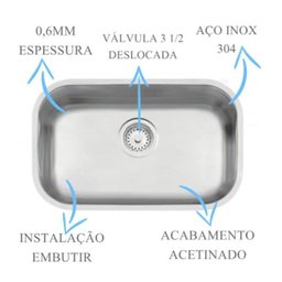 CUBA INOX N1 47X30X17CM ACETINADA PRIME TRAMONTINA 94022/107 - 4