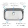 CUBA INOX N1 47X30X17CM ACETINADA PRIME TRAMONTINA 94022/107 - 4