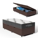 Ver imagem 1 de Cama Box Baú com Colchão Ortobom de Espuma D33 Airtech 100 Solteiro 78 Cm