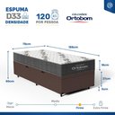 Ver imagem 3 de Cama Box Baú com Colchão Ortobom de Espuma D33 Airtech 100 Solteiro 78 Cm