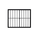Ver imagem 1 de Vitrô 2 Folhas de Correr Aluminio Preto com Grade 1,00x1,00