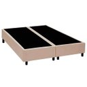 Ver imagem 5 de Cama Base Box King Bipartido Sintético Bege 38x193x203