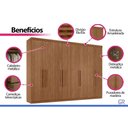 Ver imagem 5 de Guarda Roupa 8 Portas 8 Ptas Master New Cinamomo - S. Andirá