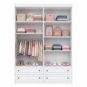 Ver imagem 6 de Guarda-Roupa Infantil 4 Portas 4 Gavetas Branco Americano Yescasa
