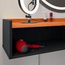 Ver imagem 6 de Penteadeira Camarim Decor Suspensa Mesa Bancada Cantinho Maquiagem Porta Nicho Decoração Quarto