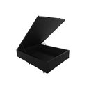 Ver imagem 1 de Cama Box Baú Casal Universal Courano Black (138x188x37) - Luckspuma