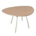 Ver imagem 1 de Mesa de Jantar Orgânica 120cm Barcelona Marrom/Nogueira