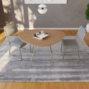 Ver imagem 4 de Mesa de Jantar Orgânica 120cm Barcelona Marrom/Nogueira