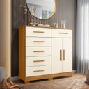 Ver imagem 1 de Cômoda 2 Portas 6 Gavetas New Xangai Albatroz Móveis