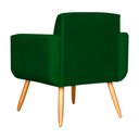 Ver imagem 5 de Conjunto 2 Poltronas Decorativa Cristal Pés Palito Suede Verde Carolina Estofados
