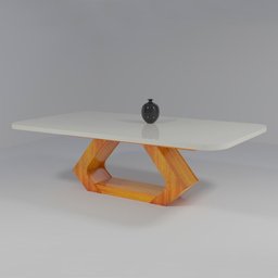 Mesa MDF/Vidro 220x110 Lottus Bom Pastor - 1