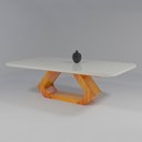 Ver imagem 1 de Mesa MDF/Vidro 220x110 Lottus Bom Pastor