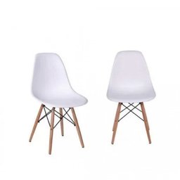 Kit 2 Cadeiras Base Madeira DKR Eames  - 6