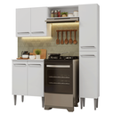 Ver imagem 3 de Armário de Cozinha Compacta 156cm Emilly Madesa Branco 02