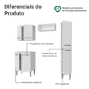 Ver imagem 5 de Armário de Cozinha Compacta 156cm Emilly Madesa Branco 02