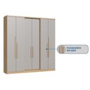 Ver imagem 5 de Guarda-Roupa 6 Portas 2 Gavetas Sonata New Angelin e Cinza