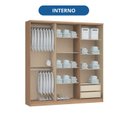 Ver imagem 6 de Guarda-Roupa 6 Portas 2 Gavetas Sonata New Angelin e Cinza