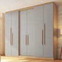 Ver imagem 1 de Guarda-Roupa 6 Portas 2 Gavetas Sonata New Angelin e Cinza