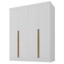 Ver imagem 2 de Guarda-Roupa 100% MDF 4 Portas 3 Gavetas Sevilha Yescasa Branco