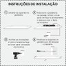 Kit 2 Prateleiras Porta Quadros 100 X 15cm Cinza Claro Suporte Invisível - 6