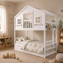 Ver imagem 2 de Treliche Casinha Dos Sonhos com Varanda Madeira Maciça Branco Megamobilia