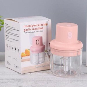 Mini Processador de Alho Pimenta Legumes Elétrico 250ml