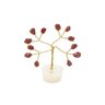 Árvore de Pedras Jaspe Vermelha Base Cristais 7cm Equilíbrio - 1