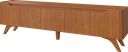 Ver imagem 3 de Conjunto Painel + Rack Atenas 220 cm Naturalle Mavaular