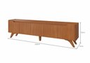 Ver imagem 5 de Conjunto Painel + Rack Atenas 220 cm Naturalle Mavaular
