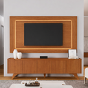 Ver imagem 1 de Conjunto Painel + Rack Atenas 220 cm Naturalle Mavaular