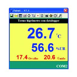 Termo Higrômetro Digital Ponto Orvalho Datalogger Interface Rs-232 Portátil Htr-157 - 4
