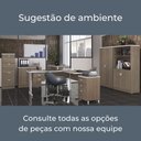 Ver imagem 2 de Mesa para Escritório 1,23m Secretária com Pés Metálicos 1120 Versátil Kappesberg - Itapuã