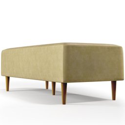 Puff Decorativo Sala de Estar Bali W01 Pés Palito 120x50cm Couríssimo Casco Fendi - Lyam Decor - 3