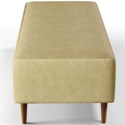 Puff Decorativo Sala de Estar Bali W01 Pés Palito 120x50cm Couríssimo Casco Fendi - Lyam Decor - 6