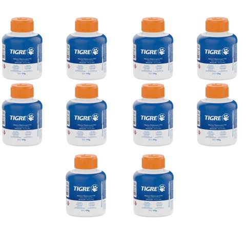 Adesivo Pvc Incolor Frasco 175g | Tigre | 10 Un
