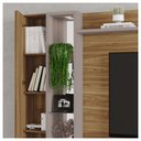 Ver imagem 6 de Estante Home para Tv até 75'' 3 Portas 1 Gaveta Splendido Lâmina Mel Cacao - Caemmun