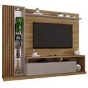 Ver imagem 2 de Estante Home para Tv até 75'' 3 Portas 1 Gaveta Splendido Lâmina Mel Cacao - Caemmun