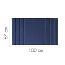 Ver imagem 2 de Painel Estofado Luxo Grécia 100cm Solteiro para Cama Box Suede Azul Marinho - Gat Magazine