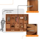 Ver imagem 4 de Guarda Roupa Casal Everest Mdf 10 Portas 12 Gavetas e 9 Prateleiras Moderna Mobília