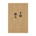 Ver imagem 7 de Guarda-roupa Infantil 122cm com Vidro 4 Portas e 2 Gavetas Pirulito Multimóveis Mp4468 Madeirado