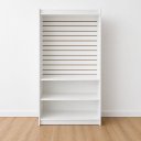 Ver imagem 1 de Estante Canaletada com Prateleira 100% Mdf Branco - Suprema Móveis