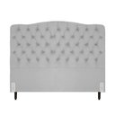 Ver imagem 2 de Cabeceira de Cama Box Queen 158 Cm Dunas Casavezi Suede Veludo Cinza Claro