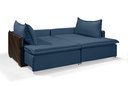 Ver imagem 3 de Sofá sem Caixa Retrátil Reclinável Mônaco 2,40m Estilo Estofados - França Linhosoft Cor "azul"