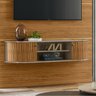 Painel Bancada Piso Teto 244x154cm TV 65 MT7151 Fenddi Naturale MDT - 8